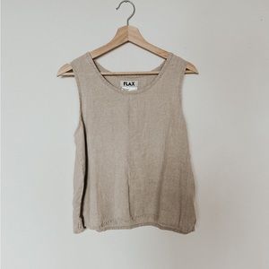 Flax tank top